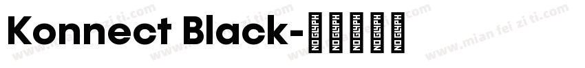 Konnect Black字体转换